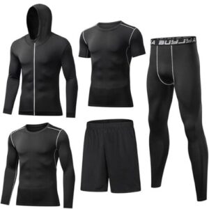 BUYJYA 5-Piece Men's Athletic Set